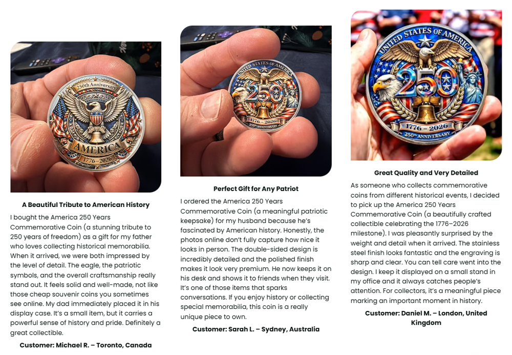 🔥Last Day 50% OFF🔥America 250 Years Commemorative Coin