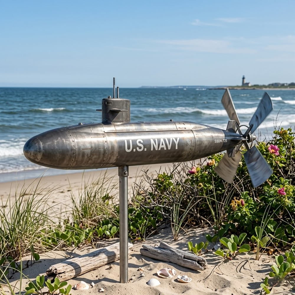 ⚓2D Navy Submarine Wind Spinner (Exact match to the video demonstration!)